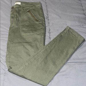 Olive high waisted jeans